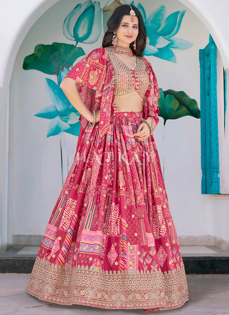Shop Pink Lehenga Online In Canada