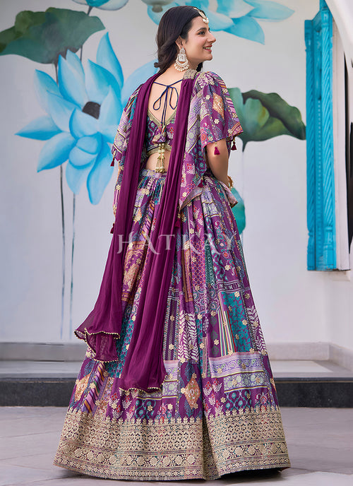 Buy Purple Lehenga Cholis 