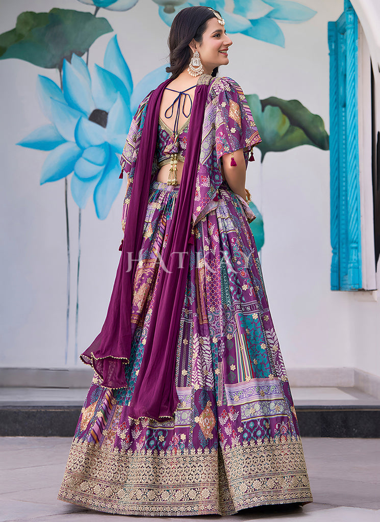 Buy Purple Lehenga Cholis 