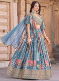 Sky Blue Lehengas For Weddings
