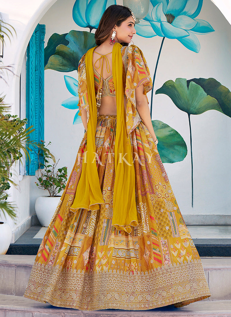 Buy Yellow Lehenga Set for Women in UK