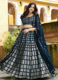 Buy Navy Blue Wedding Lehenga Choli