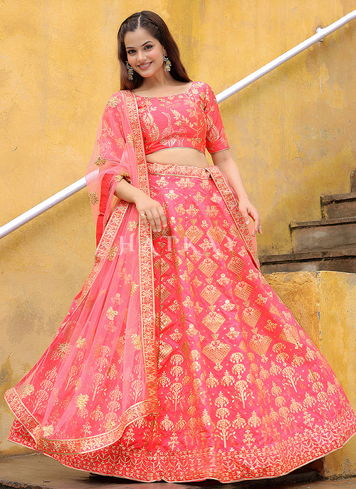 Buy Latest Peach Lahenda Cholis Online
