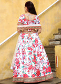 White Floral Lehenga For Women In USA