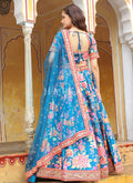 Shop Designer Floral Print Lehenga Online in USA At Hatkay