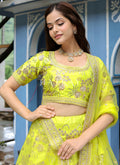 Neon Green Wedding Lehenga Choli In USA