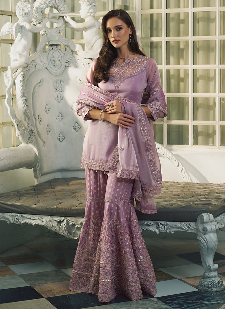 Laila – Lavender Gharara Set