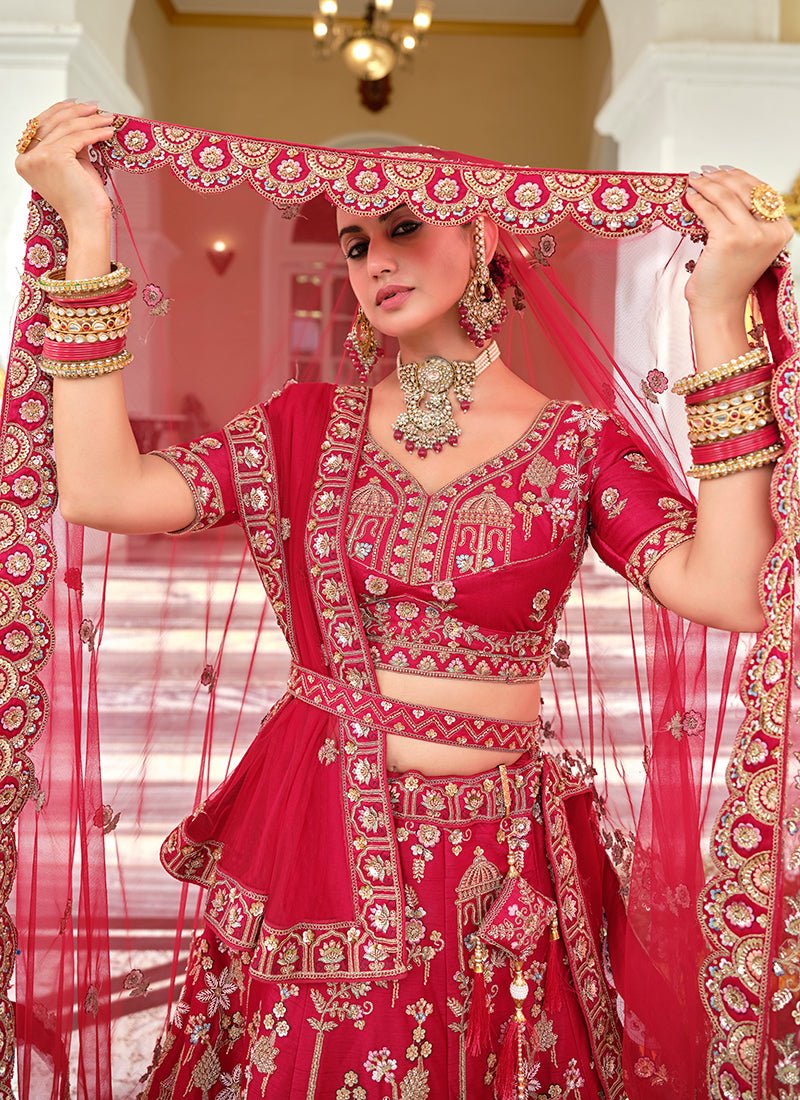 Buy Red Zard Bridal Lehenga Choli In USA