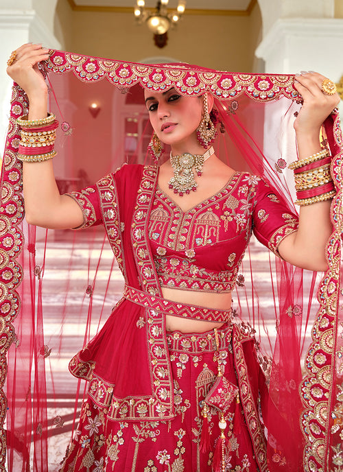 Buy Red Zard Bridal Lehenga Choli In USA