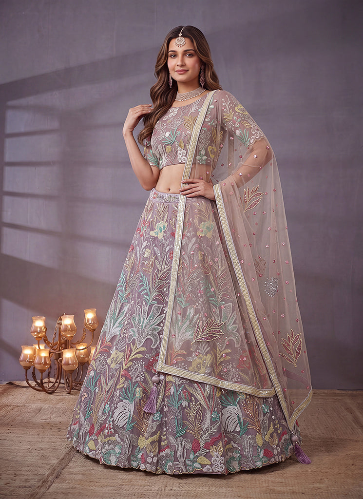 Buy Lavender Lehenga Choli In Australia 