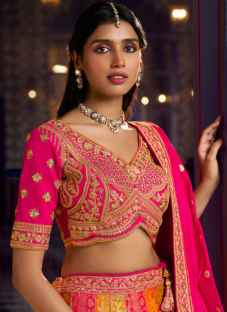 Shop Pink Lehenga Online