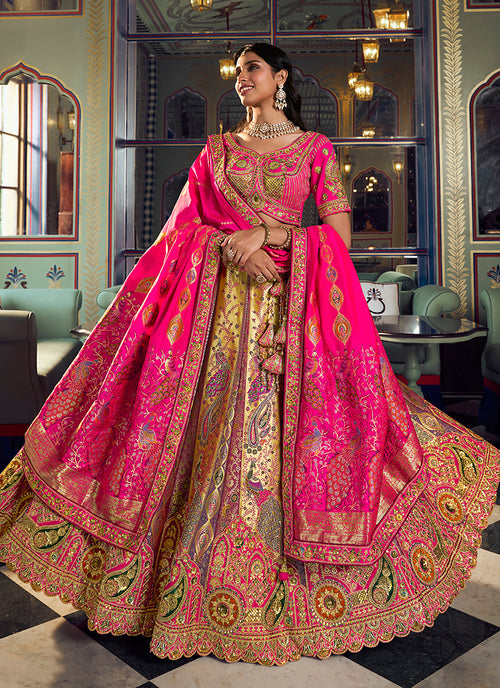 Shop Magenta Pink Lehenga Choli Online