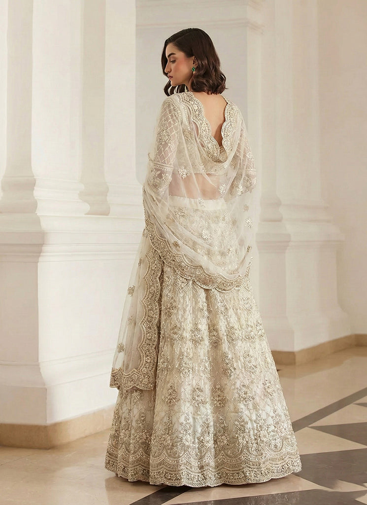 Buy Ivory White Lehenga Choli For festival 