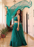 Buy Teal Green Bollywood Lehenga Choli