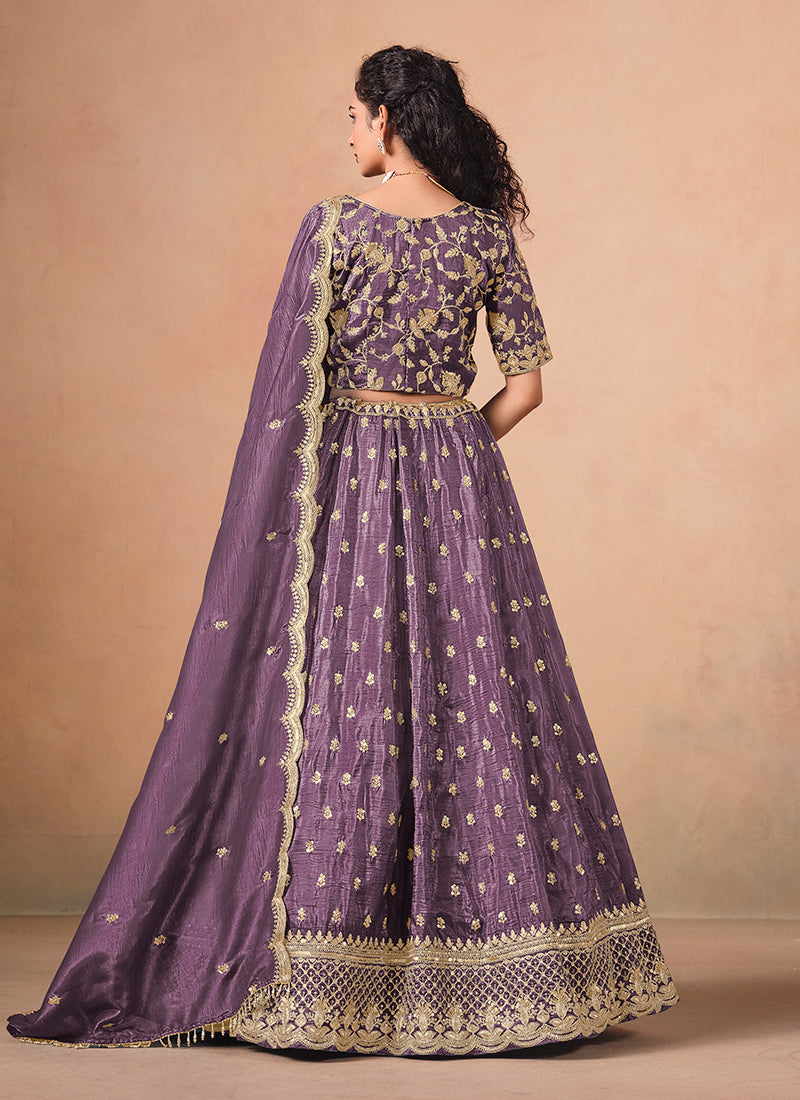 Shop Purple Lehenga Choli In UK