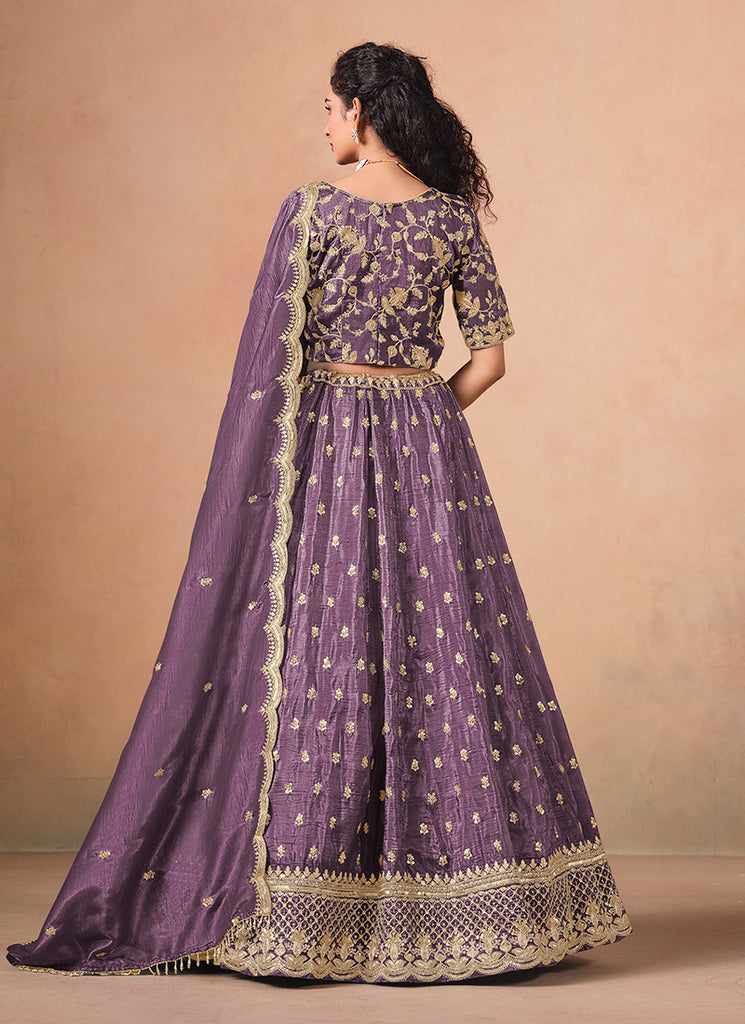 Shop Purple Lehenga Choli In UK