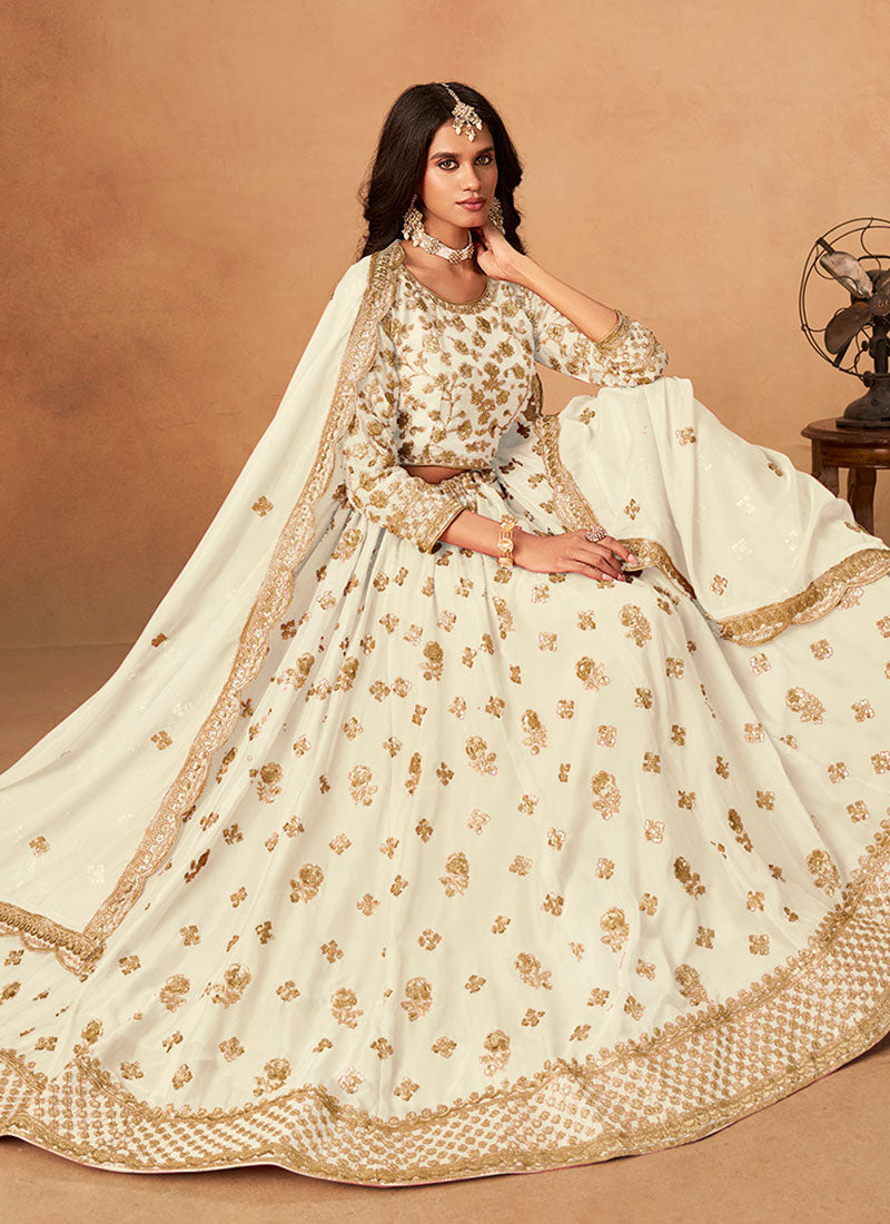 Buy Ivory Wedding Lahenda Choli Online