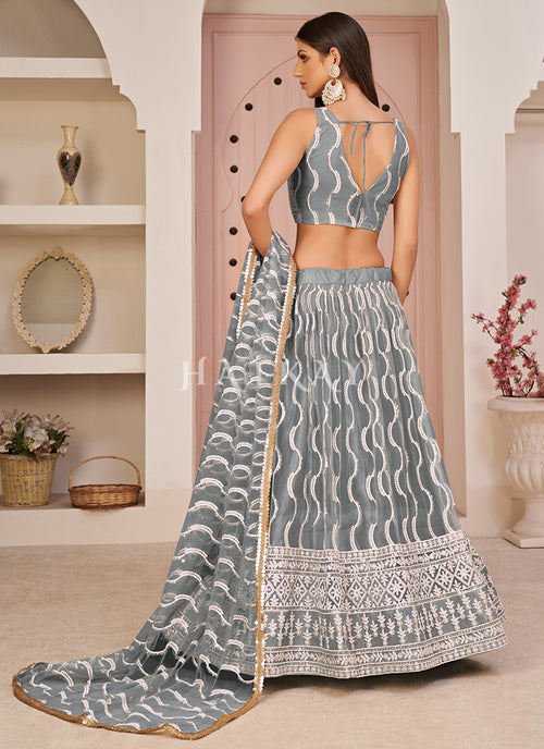 Shop Net Lehenga Choli