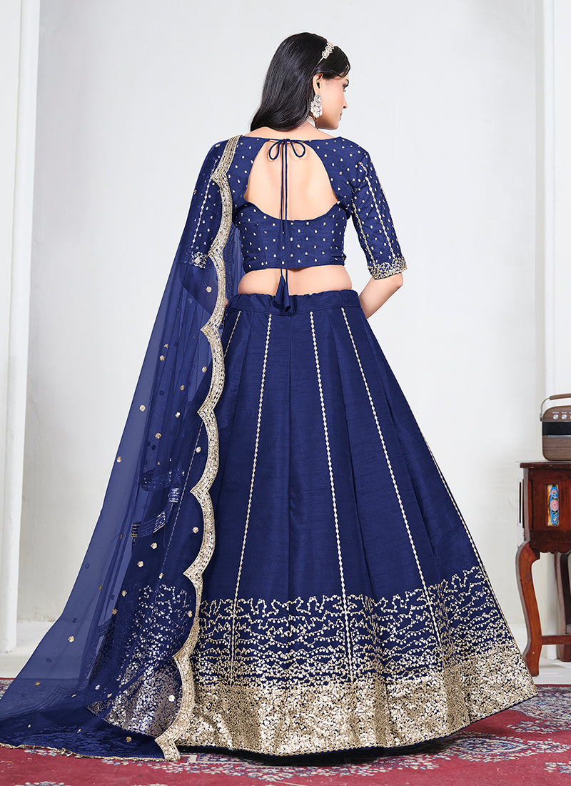 Buy Royal Blue Lehenga Choli In Australia