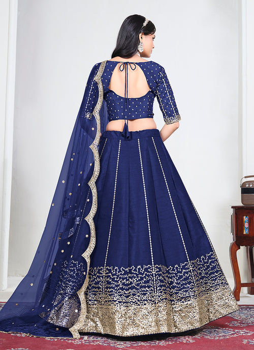 Buy Royal Blue Lehenga Choli In Australia