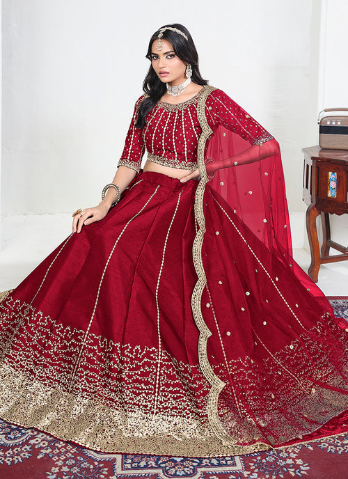 Buy Red Partywear Lehenga Choli 