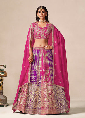 Georgette Lehenga