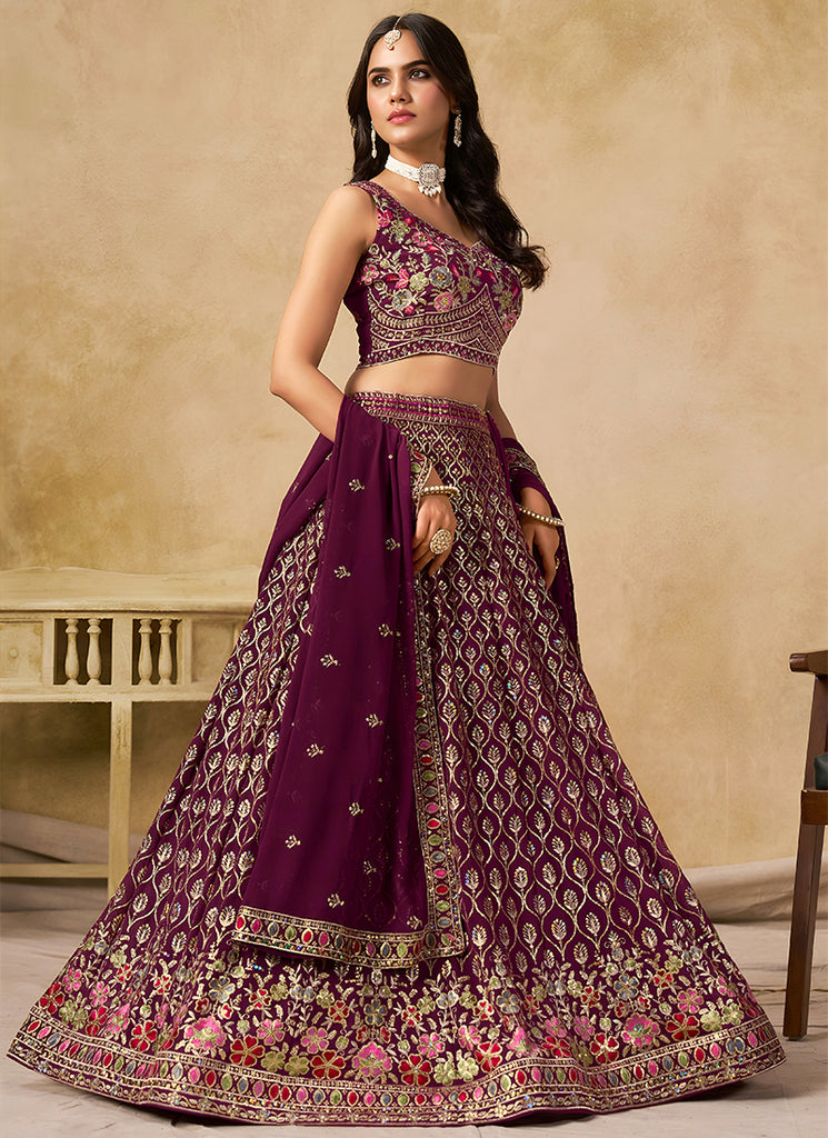Buy Embroidered Lehenga 

