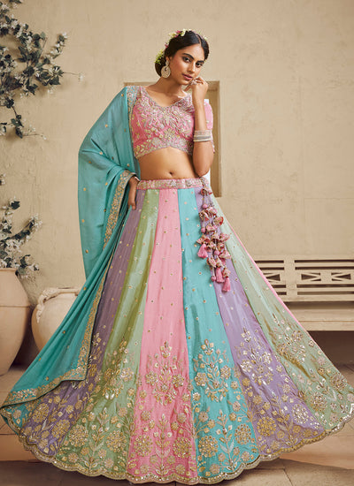 Pink Wedding Lehenga Choli