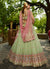 Green And Pink Embroidery Lehenga Choli (Copy)