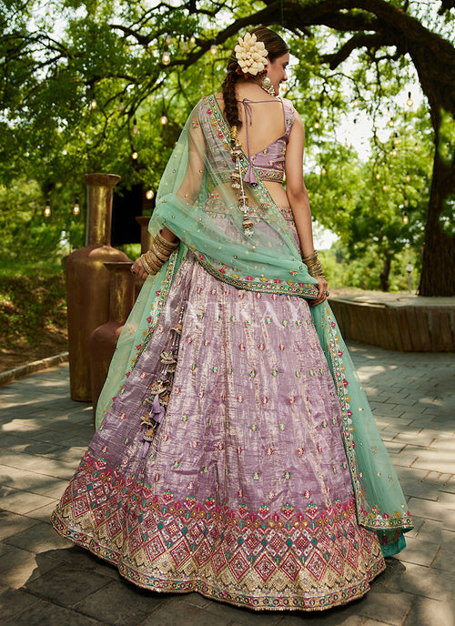 Purple Lengha Choli