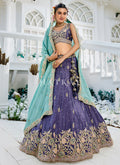 Buy Purple Traditonal Lahenda In USA