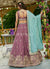 Buy Mauve Bridal Lehenga Choli In Canada