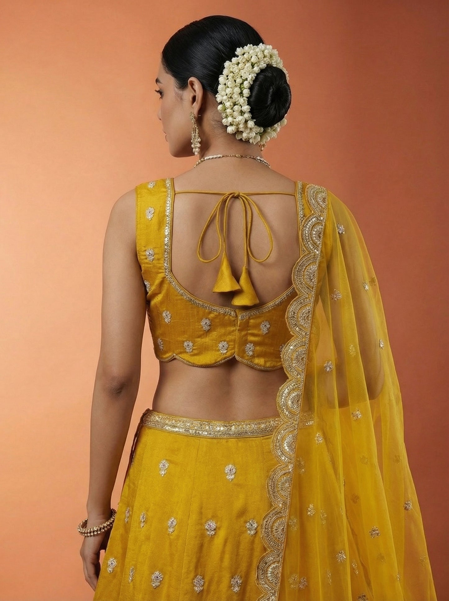  Golden Yellow Wedding Lehenga for Bride