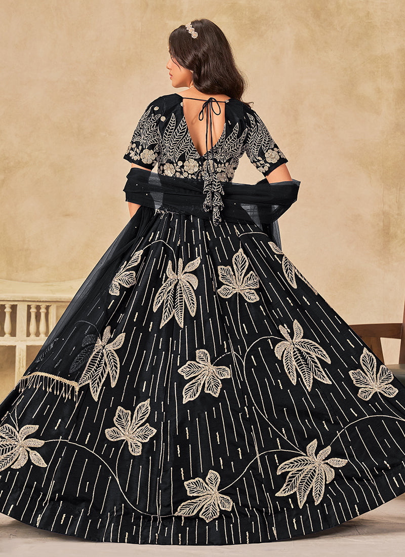 Buy Black Lehenga Choli In USA