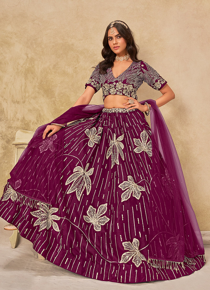 Shop Purple Lehenga Choli Online