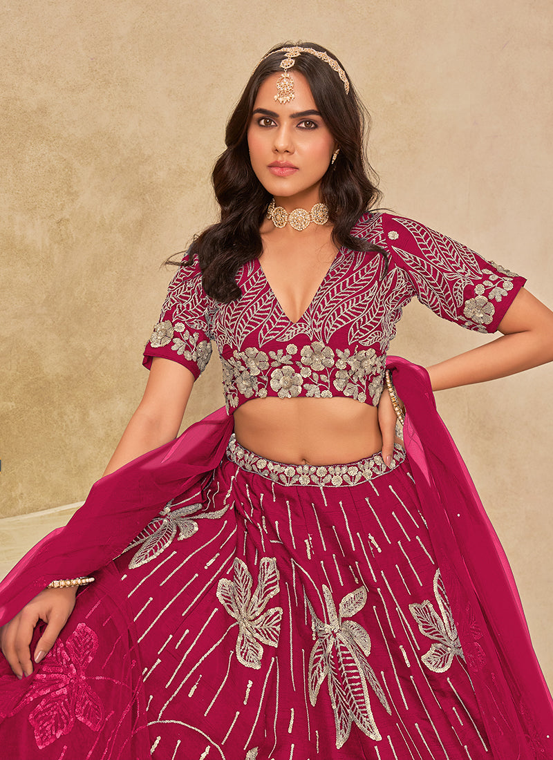 Buy Magenta Lehenga Online At Best Prices