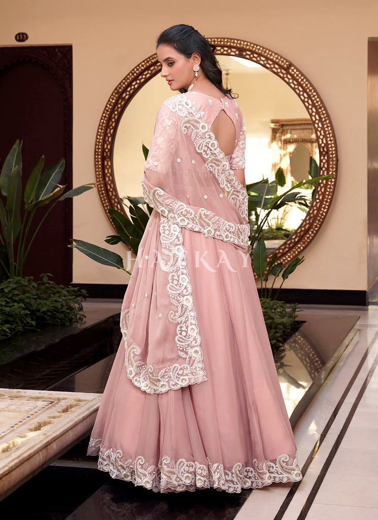 Baby Pink Designer Lehenga Choli