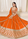 Buy Orange Colour Lehenga Choli Online