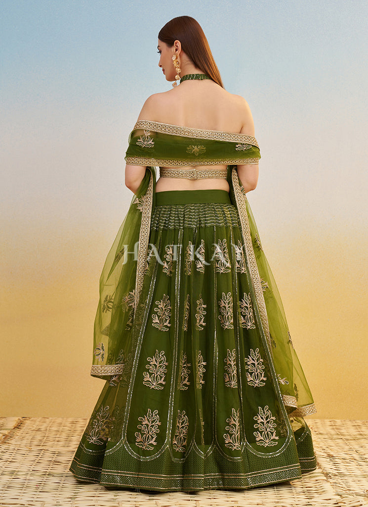Buy Green Lehenga Choli & Bollywood Lehengas Online
