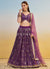 Purple Embroidered Lehenga Choli