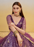 Purple Lehenga Choli
