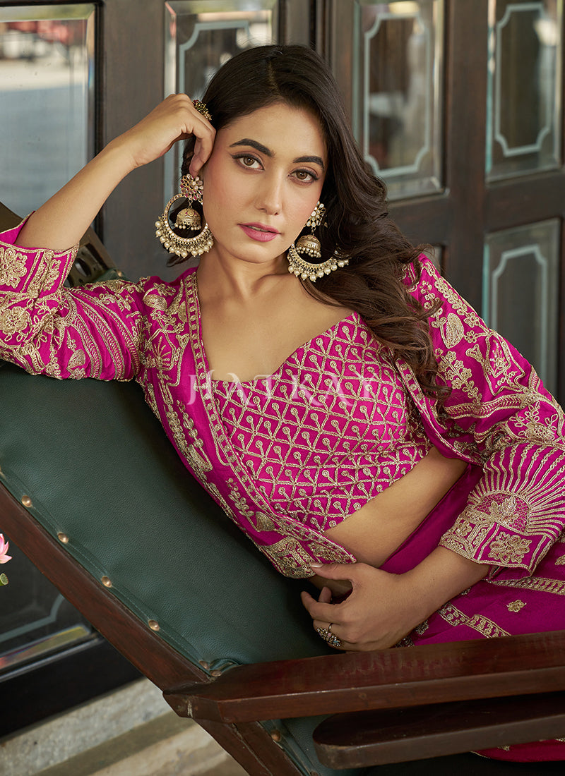 Pink Party Wear Lehengas
