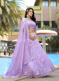 Shop Bollywood Lavender Lehenga Choli Online At Hatkay