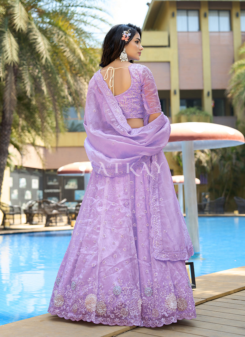 Purple Designer Lehenga Choli