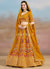 Yellow Embroidered Bridal Lehenga Choli