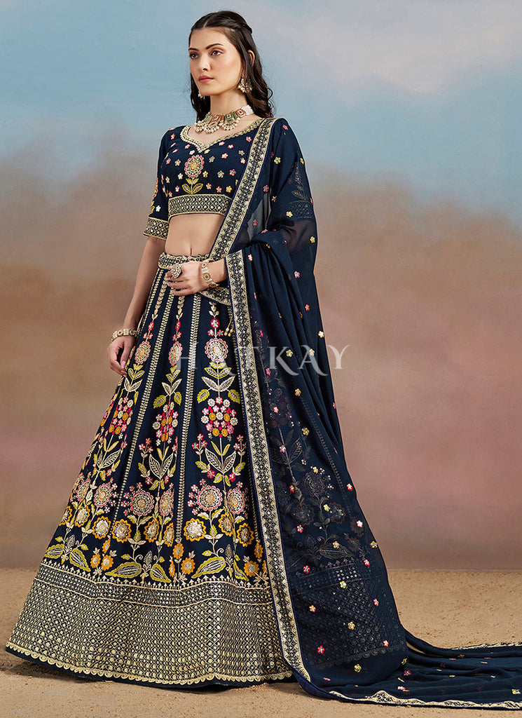 Blue Lehenga Choli