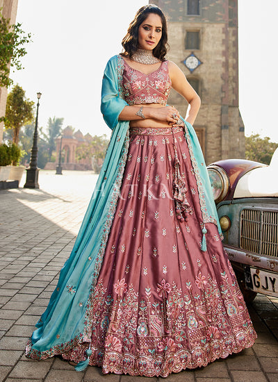 Rose Gold Lehenga Choli