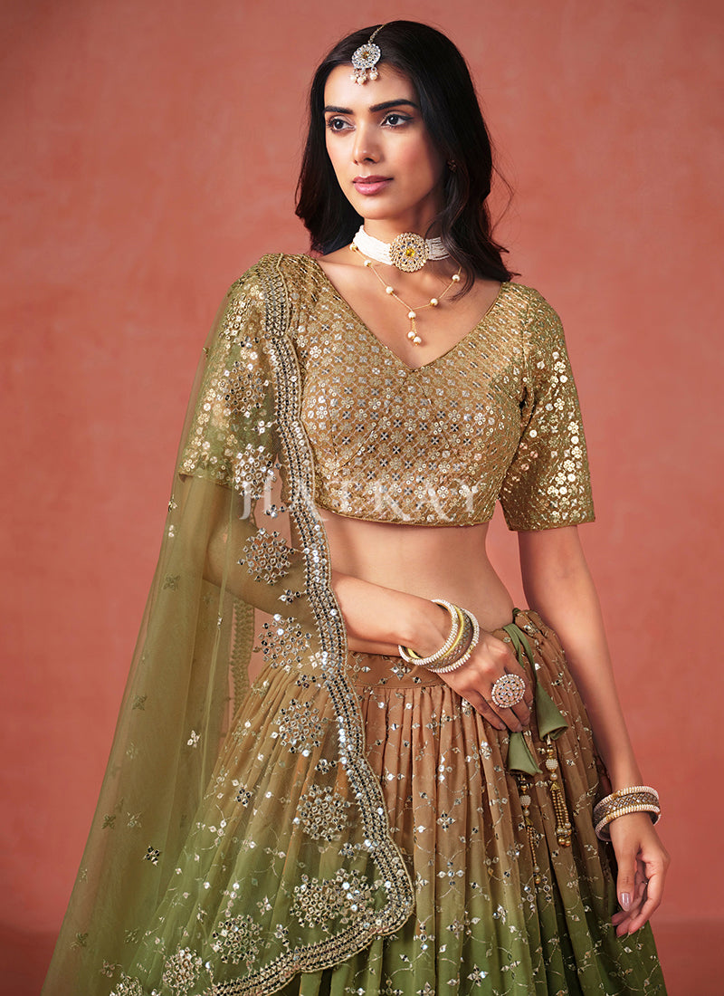 Green Lehenga Choli