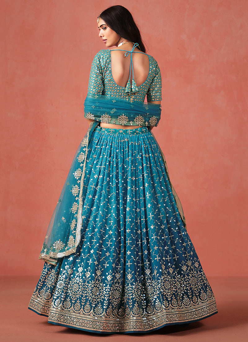 Turquoise Lehenga Choli