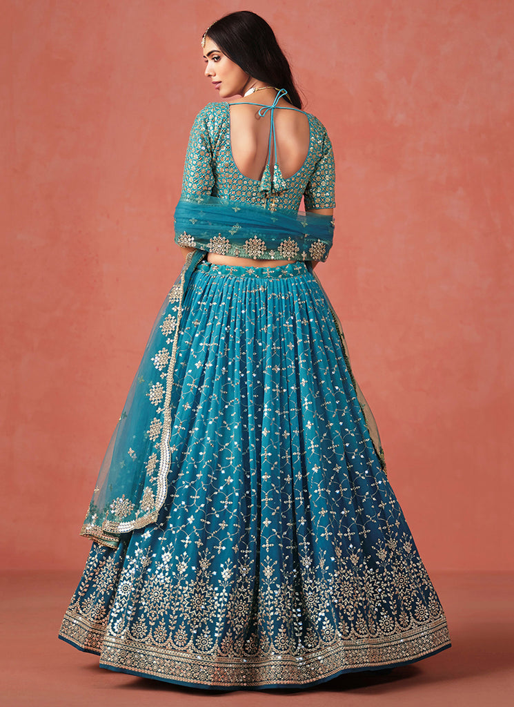 Turquoise Lehenga Choli